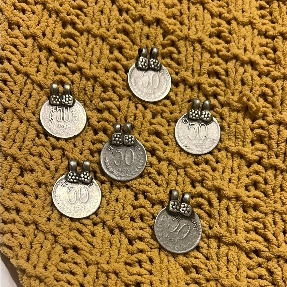 Vintage Indian Coin Pendants
